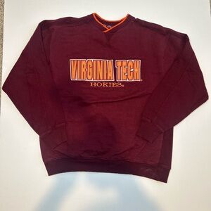 Vintage Virginia Tech Hokies Burgundy Crewneck Sweater